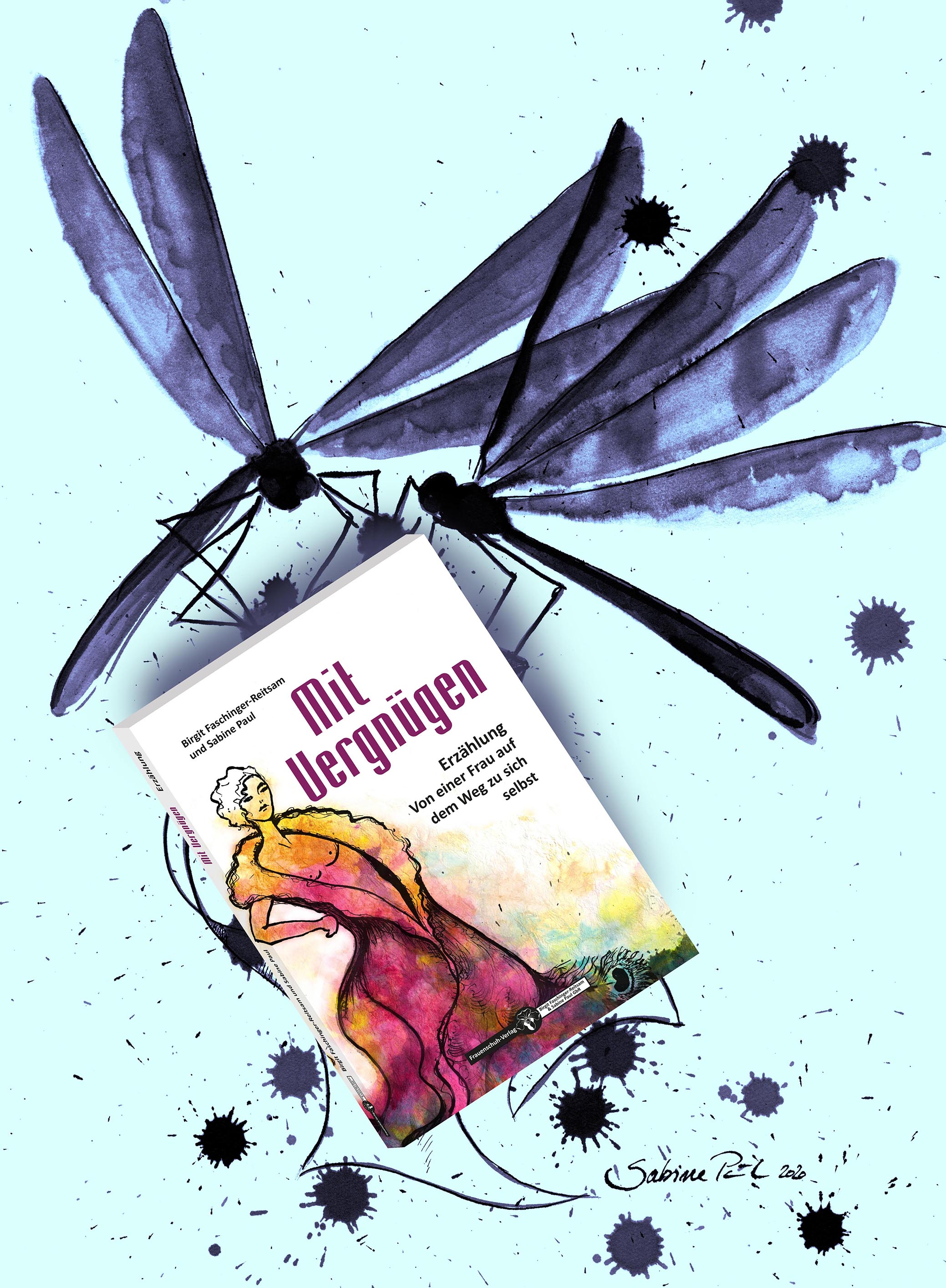 Libellen fliegen das Buch Mit VergnÃ¼gen
