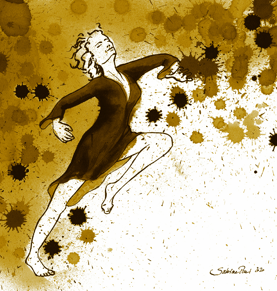 Illustration: Tanzende Frau